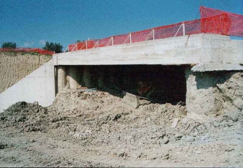 Viadotto Sant'Anna - (TE) - Impalcato in sistema misto acciaio-cls con luce tipica di 52 m e sviluppo 360 m - opera realizzata